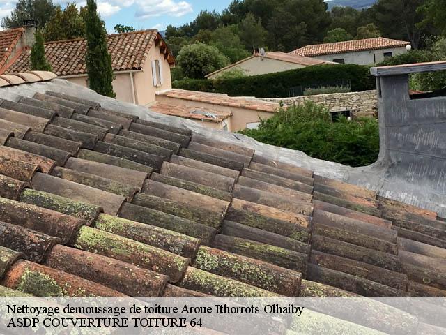 Nettoyage demoussage de toiture  aroue-ithorrots-olhaiby-64120 ASDP COUVERTURE TOITURE 64