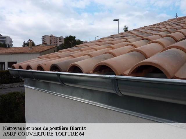 Nettoyage et pose de gouttière  biarritz-64200 ASDP COUVERTURE TOITURE 64