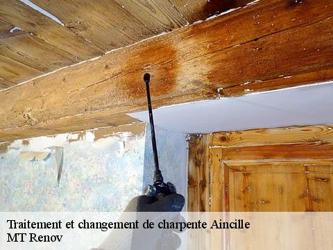 Traitement et changement de charpente  aincille-64220 ASDP COUVERTURE TOITURE 64