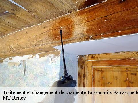 Traitement et changement de charpente  bussunarits-sarrasquette-64220 ASDP COUVERTURE TOITURE 64